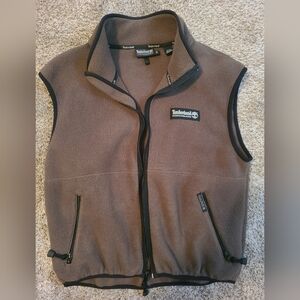 Timberland Chocolate Brown Fleece Vest